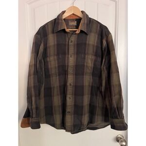 Vintage JC Penney Plaid Flannel Long Sleeve Shirt XL Soft Lumberjack